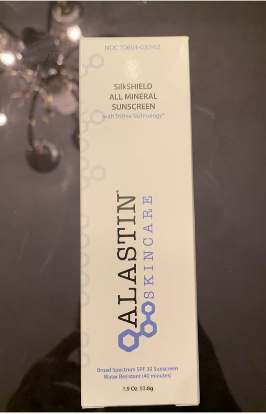 Alastin Skincare SilkSHIELD All-Mineral Sunscreen SPF 30 1.9oz./53.8g Exp 09/23