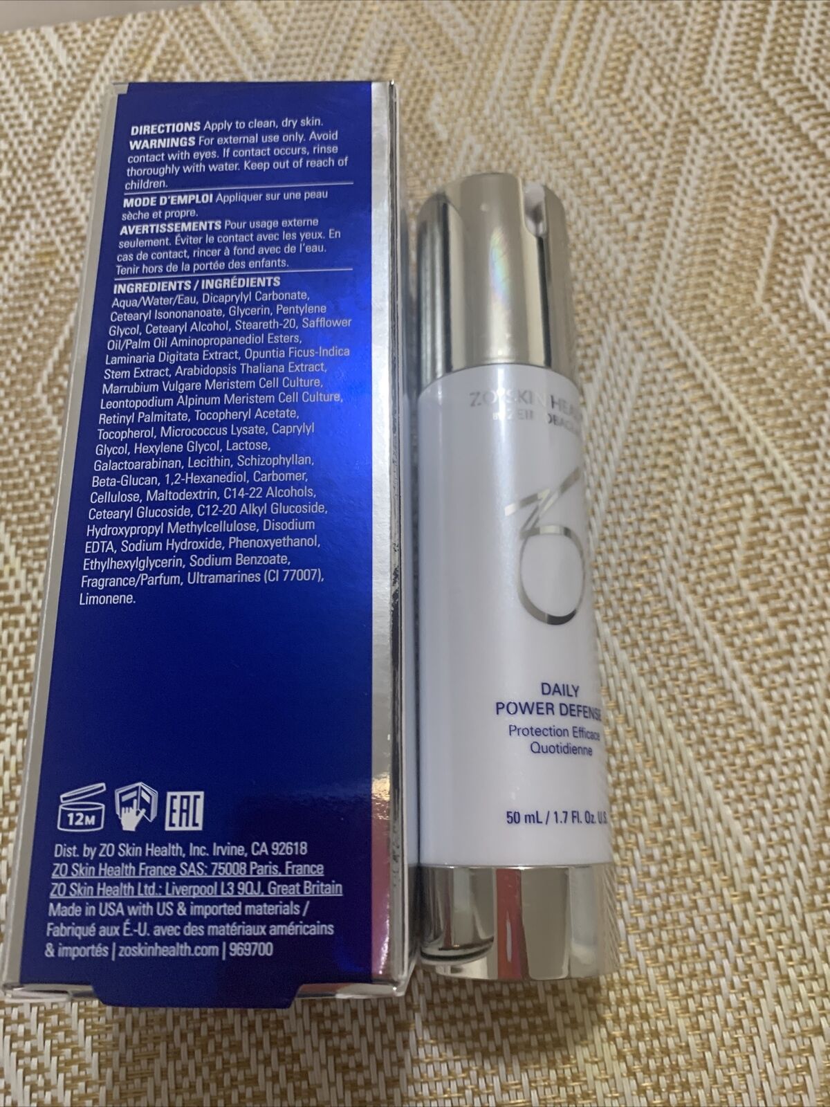 ZO Skin Health Daily Power Defense ( 50ml / 1.7 fl oz ) NIB / AUTH / Exp 2029