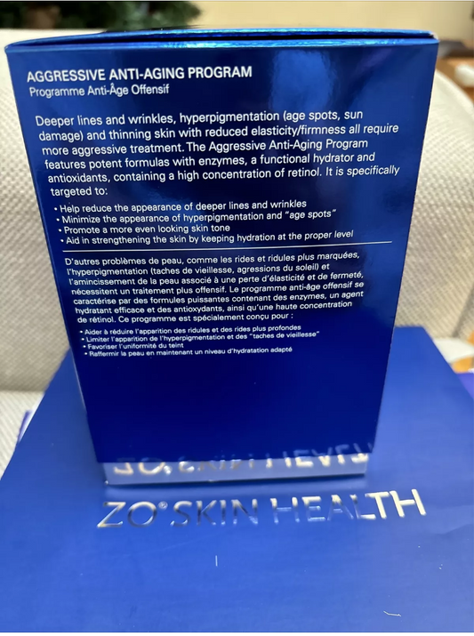 ZO Skin Health Aggresive Anti-Aging Program, Brand New Exp 08/2027
